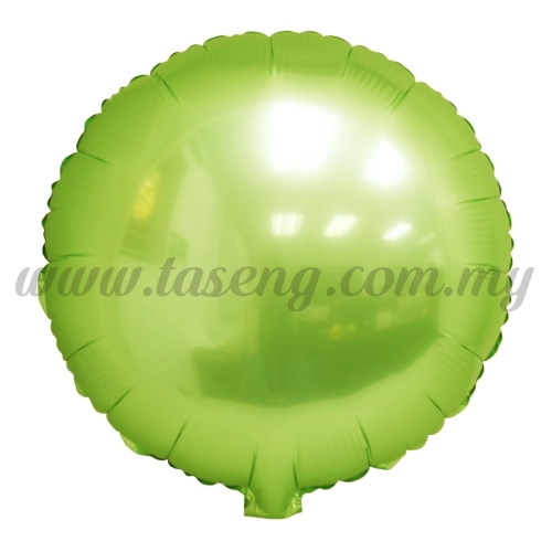 Foil Balloon Round - Yellow Green (FB-SLB077-YG)