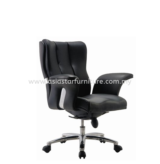 SPRING LOW BACK DIRECTOR CHAIR | LEATHER OFFICE CHAIR BANGSAR KL