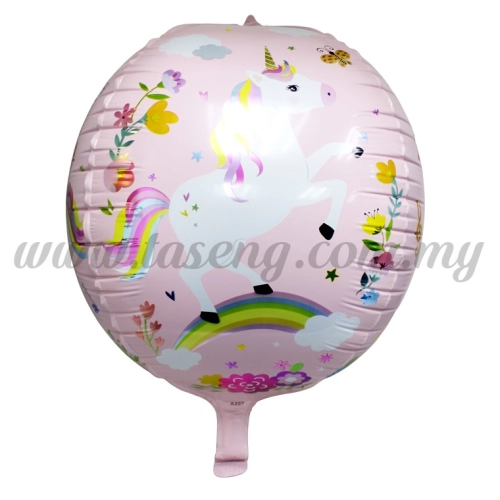 4D Foil Balloon Unicorn - Baby Pink (FB-A497-BP)