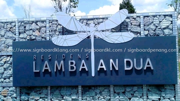 Residens Lamba An dua Stainless steel 3D Box up Signage At Semenyih Kuala Lumpur 3D STAINLESS STEEL BOX UP SIGNBOARD Kuala Lumpur (KL), Malaysia Supplies, Manufacturer, Design | Great Sign Advertising (M) Sdn Bhd