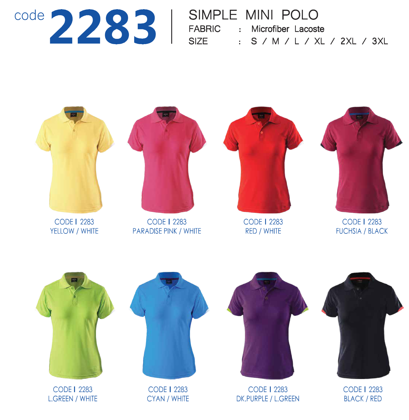 Female Polo T-shirt (Microfiber) ENZO