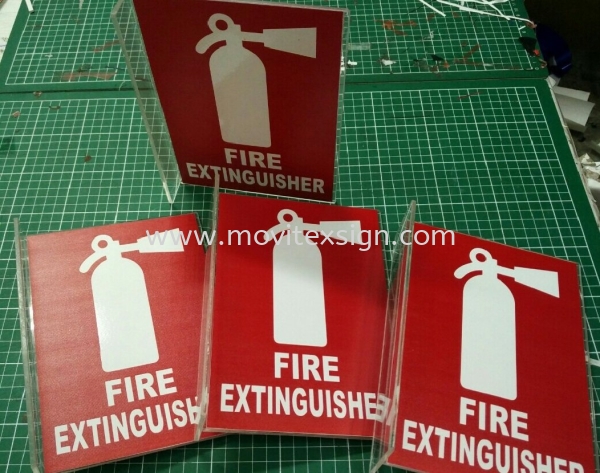 signage for fire Extinguisher/emergency sign size A5 projected typ Safety sign/Night Glow sign Industry safety sign and assemblySymbols Image Johor Bahru (JB), Johor, Malaysia. Design, Supplier, Manufacturers, Suppliers | M-Movitexsign Advertising Art & Print Sdn Bhd
