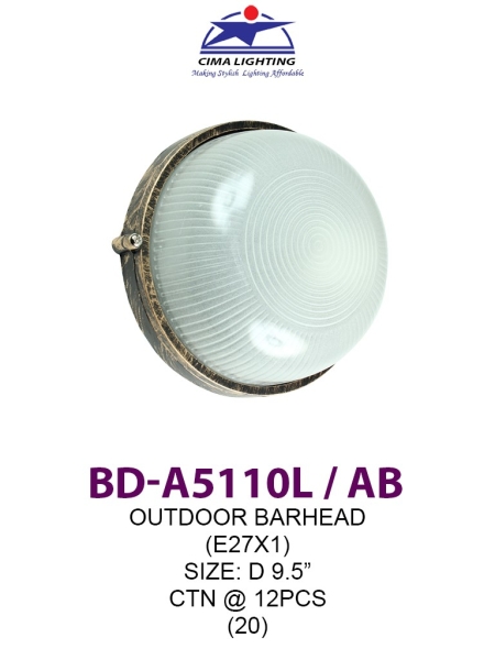 BD A5110L-AB Outdoor Wall Light Outdoor Light Johor Bahru (JB), Johor, Malaysia. Supplier, Suppliers, Supplies, Supply | HT Lighting Sdn Bhd