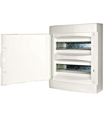 Wall-mounting PVC 2-row Enclosure, 24MW, white door  Consumer Enclosure Selangor, Malaysia, Kuala Lumpur (KL), Subang Jaya Supplier, Suppliers, Supply, Supplies | SCH Teknik Sdn Bhd