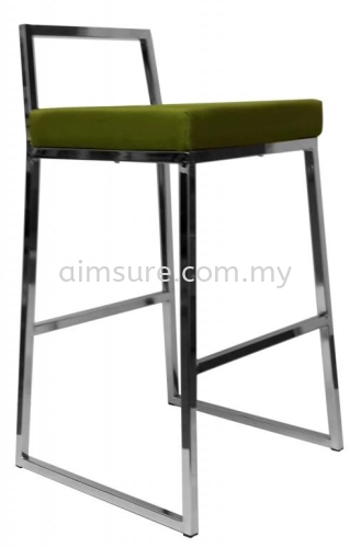 High bar stool with backrest AIM819-H