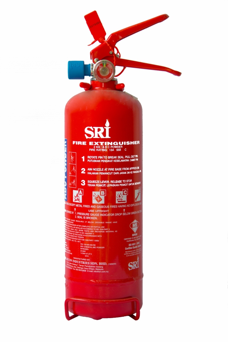 SRI Portable Dry Powder Fire Extinguisher 2kg Fire Extinguisher Fire Safety  Equipments Selangor, Malaysia, Kuala Lumpur (
