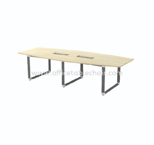 PYRAMID BOAT SHAPE CONFERENCE MEETING OFFICE TABLE (C/W FLIPPER COVER) AOBB 30