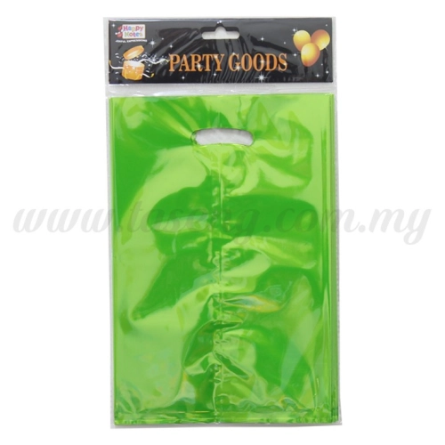 Metallic Party Loot Bag - Lime Green (P-MPLB-LG)