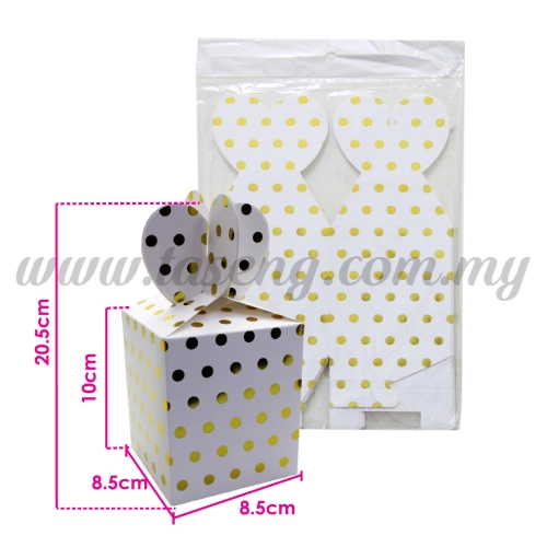 Gift Box Polka Dot - Gold 1pack *6pcs (BX-GB2-GO)