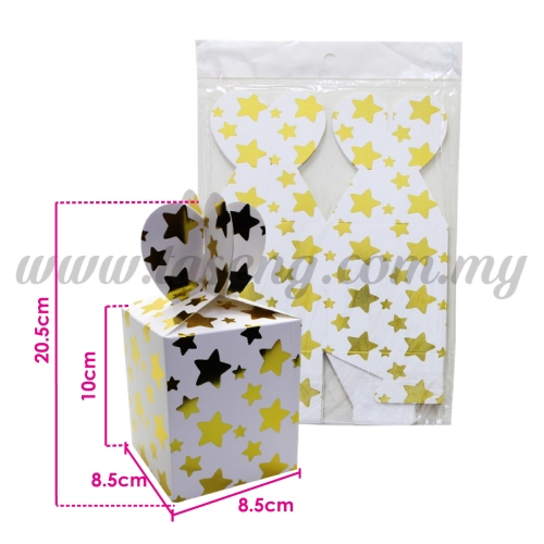 Gift Box Star - Gold 1pack *6pcs (BX-GBST-GO)