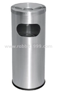 STAINLESS STEEL LITTER BIN c/w ashtray top