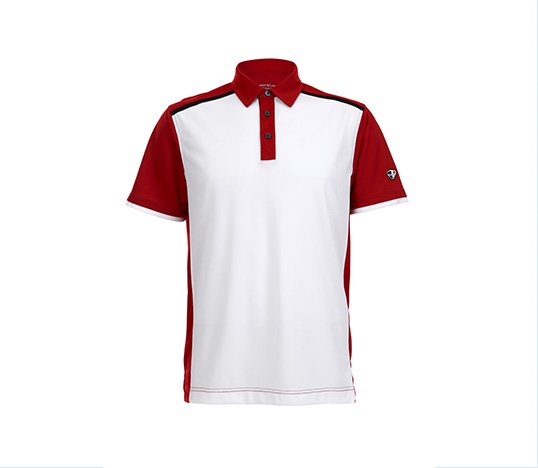 Crest Link White Red Top Patterned Apparel Mens