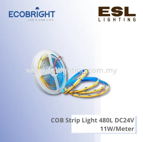 ECOBRIGHT COB Strip Light 480L DC24V 11W/Meter - 5M24V-C480L