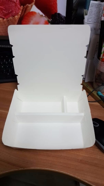 3 compartment lunch box Paper Lunch Box Paper Packaging Kuala Lumpur (KL), Malaysia, Selangor, Cheras Disposable, Supplier, Supply, Supplies | Status Marketing Sdn Bhd