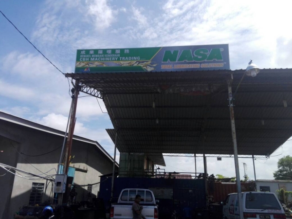  NASA AND STOP OIL  CORPORATE SIGN Penang, Malaysia, Butterworth Supplier, Suppliers, Supply, Supplies | Maxart Marketing And Supplies