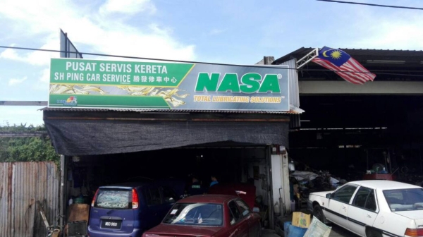  NASA AND STOP OIL  CORPORATE SIGN Penang, Malaysia, Butterworth Supplier, Suppliers, Supply, Supplies | Maxart Marketing And Supplies