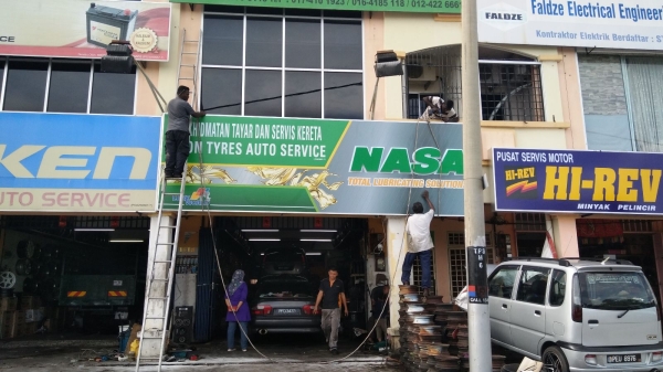  NASA AND STOP OIL  CORPORATE SIGN Penang, Malaysia, Butterworth Supplier, Suppliers, Supply, Supplies | Maxart Marketing And Supplies