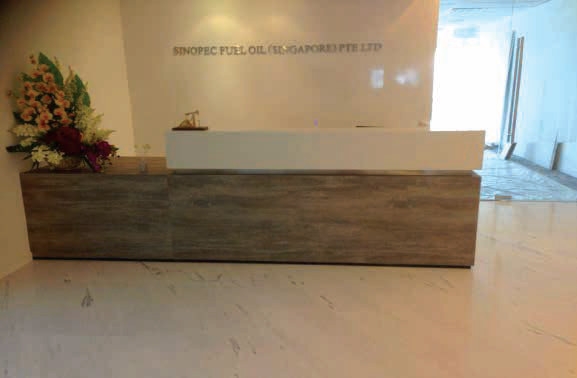 Reception Area Sinopec Singapore Projects Malaysia, Johor Bahru (JB), Singapore, Masai Manufacturer, Supplier, Supply, Supplies | Timber Decor Manufacture Sdn Bhd