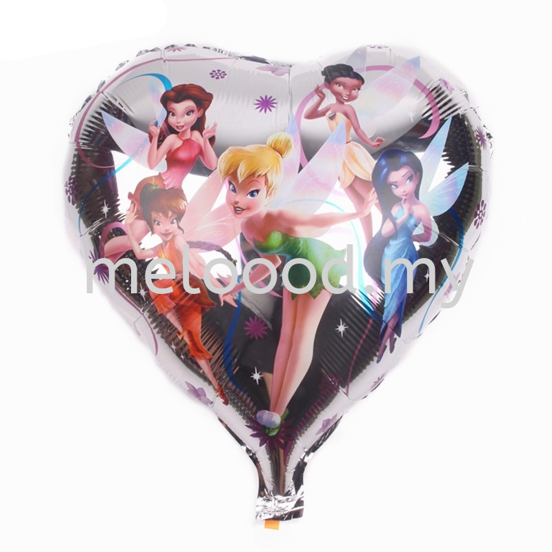 Foil 18 Tinker Bell Heart Balloons Kuala Lumpur Kl Malaysia Selangor Kepong Petaling Jaya Pj Supplier Suppliers Supply Supplies Melody Party Supply Sdn Bhd Melody Costume Gallery