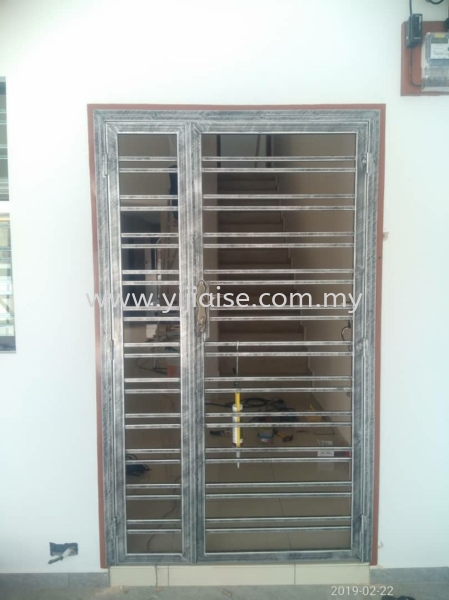  Both Side Open Door Door Metal Works (Grill) Johor Bahru (JB), Gelang Patah, Malaysia, Taman Pelangi Service, Contractor | Yijia Iron Steel Engineering Sdn Bhd