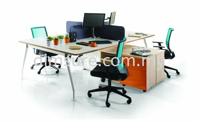 Ixia concept 4 gang modern workstation