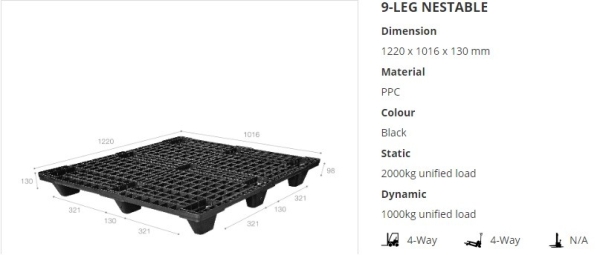 Nestable Plastic Pallet Light Duty Plastic Pallet Plastic Pallet Selangor, Malaysia, Kuala Lumpur (KL), Klang Supplier, Suppliers, Supply, Supplies | Fuka Industries Sdn Bhd