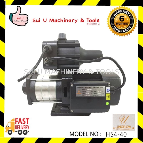 UNOFLOW HS4-40 Water Pump 750w with Auto Switch Auto Pump Water Pump Kuala Lumpur (KL), Malaysia, Selangor, Setapak Supplier, Suppliers, Supply, Supplies | Sui U Machinery & Tools (M) Sdn Bhd