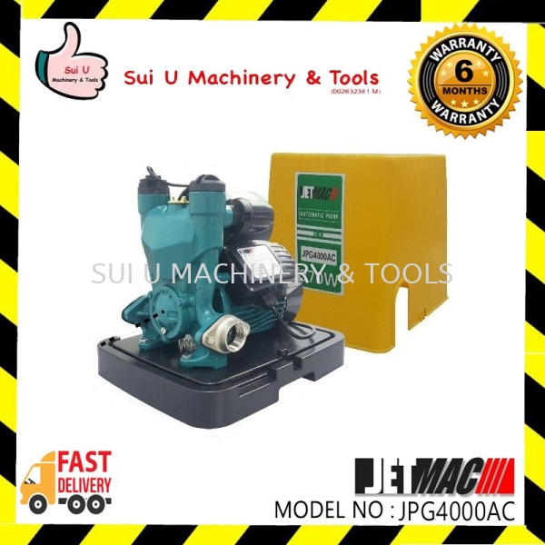 JETMAC JPG4000AC Intelligent Water Pump with Cover 370w Auto Pump Water Pump Kuala Lumpur (KL), Malaysia, Selangor, Setapak Supplier, Suppliers, Supply, Supplies | Sui U Machinery & Tools (M) Sdn Bhd