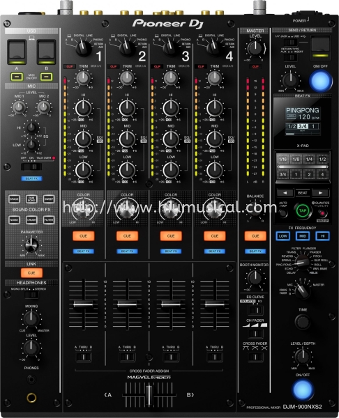 Pioneer DJM-900NXS2, 4 Channel Professional DJ, Black Pioneer DJ Equipment Johor Bahru JB Malaysia Supply Supplier, Services & Repair | HMI Audio Visual Sdn Bhd