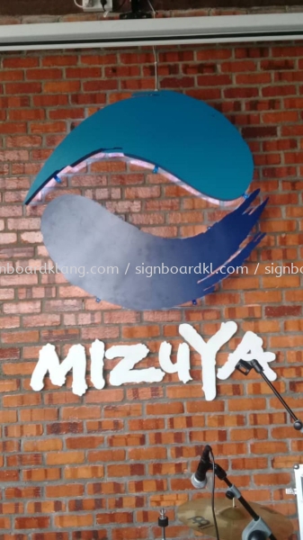 Mizuya Aluminum Box up 3D LED Backlit signage at jalan meru klang Timbul EG Lampu LED Depan / Belakang Selangor, Malaysia, Kuala Lumpur (KL) Pembuat, Pebekal, Pemasangan | Great Sign Advertising (M) Sdn Bhd