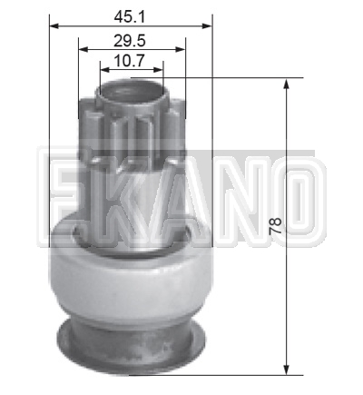 EKN GB-M019 MITSUBISHI SERIES STARTER DRIVES STARTER COMPONENTS Johor Bahru (JB), Malaysia, Selangor, Kuala Lumpur (KL), Skudai, Kempas, Batu Caves Supplier, Suppliers, Supply, Supplies | Honggoll Enterprise (M) Sdn Bhd