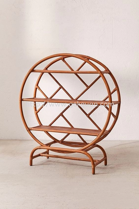 RACK 035 - RATTAN ROUND RACK WITH STAND 