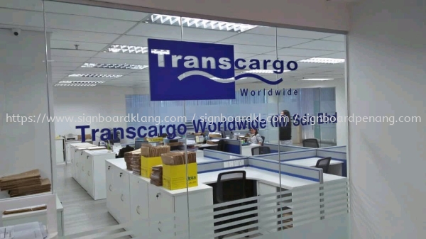 TransCargo logistics acrylic box up lettering signage at Portklang  ACRYLIC BOX UP Kuala Lumpur (KL), Malaysia Supplies, Manufacturer, Design | Great Sign Advertising (M) Sdn Bhd