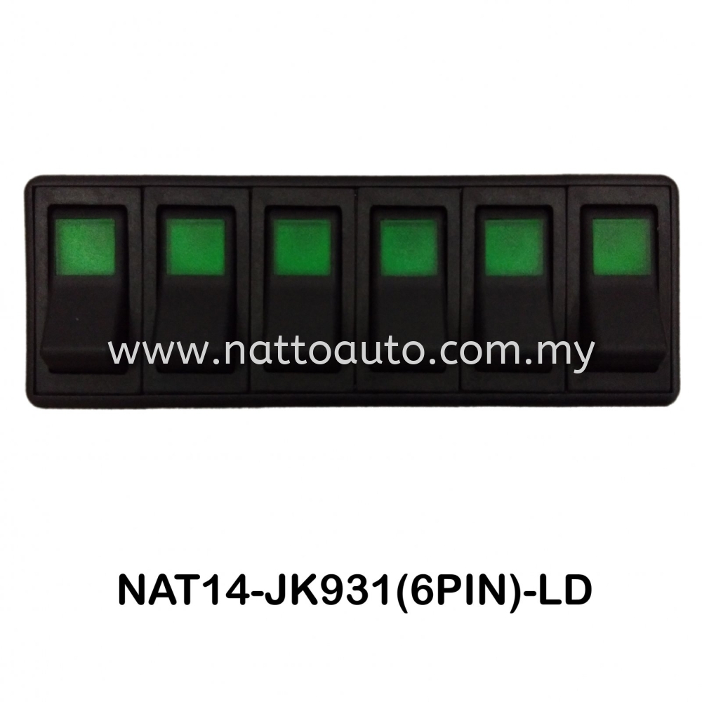 6 PIN HAZARD SWITCH Cable, Push Button, Socket, Resistor, Accessories ...