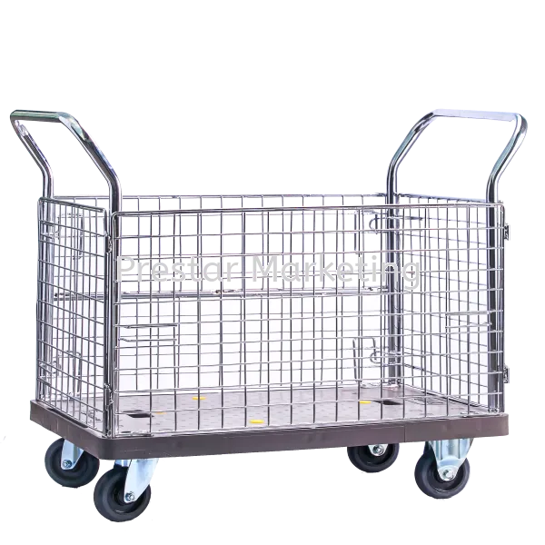 MYSTAR - PVC PLATFORM FULL SIDE NETTING TROLLEY 