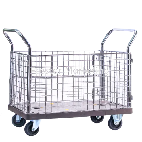 MYSTAR - PVC PLATFORM FULL SIDE NETTING TROLLEY 