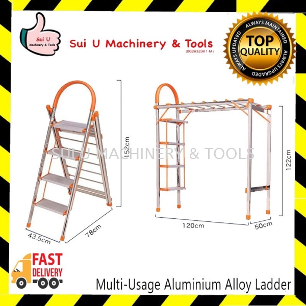 Multi-Usage Aluminium Alloy Ladder  Ladder Home Improvement Kuala Lumpur (KL), Malaysia, Selangor, Setapak Supplier, Suppliers, Supply, Supplies | Sui U Machinery & Tools (M) Sdn Bhd