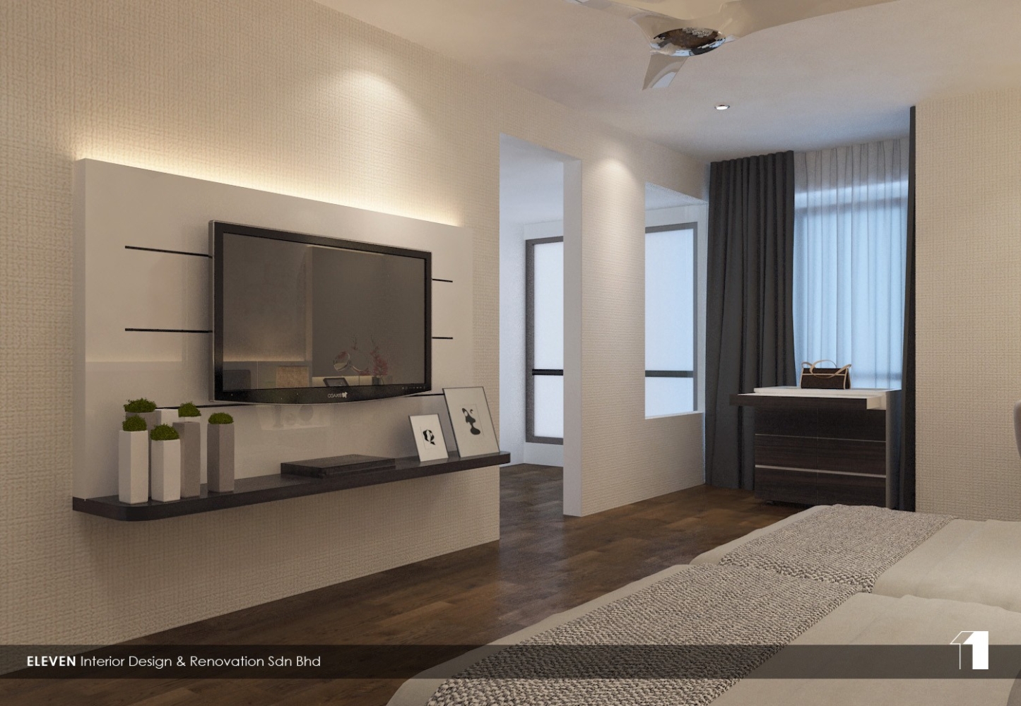 Bedroom TV Cabinet Design