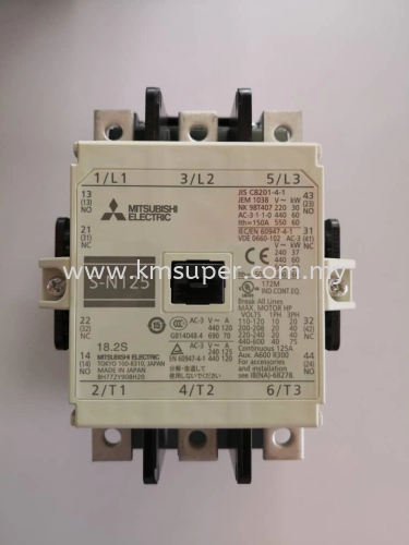MITSUBISHI ELECTRIC MS-N SERIES MAGNETIC CONTACTOR