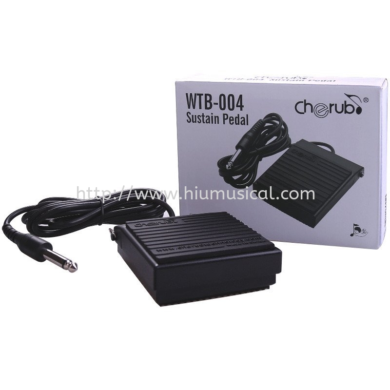 Cherub WTB-004 Sustain Pedal Damper 0.25" Plug for Casio Yamaha Piano  Keyboard & More Universal