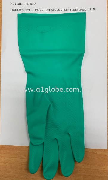 330 NITRILE GREEN INDUSTRIAL GLOVE FLOCKLINED Others Malaysia, Negeri Sembilan, Selangor, Kuala Lumpur (KL), Thailand, China Manufacturer, Supplier, Supply, Supplies | A1 Globe Sdn Bhd