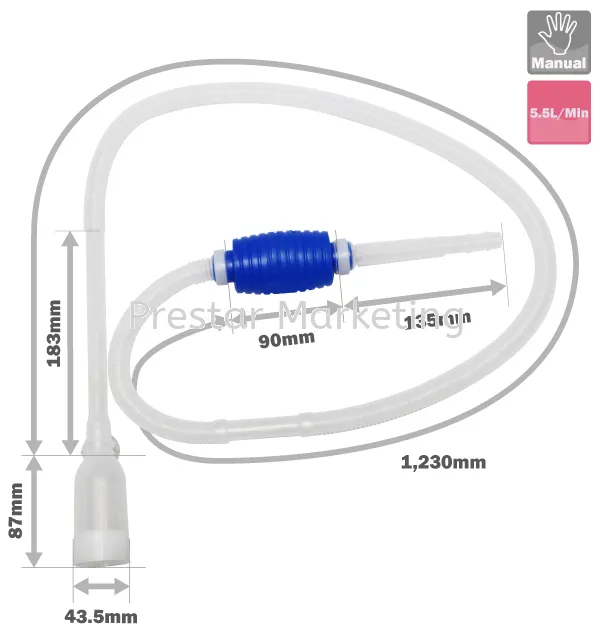 SIPHON HAND PUMP FOR AQUARIUM