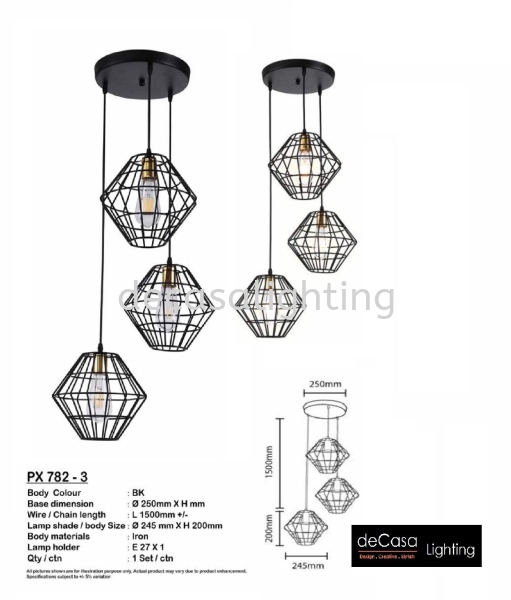 Loft Style Pendant Light Retro Loft Design Pendant Light PENDANT LIGHT Selangor, Kuala Lumpur (KL), Puchong, Malaysia Supplier, Suppliers, Supply, Supplies | Decasa Lighting Sdn Bhd