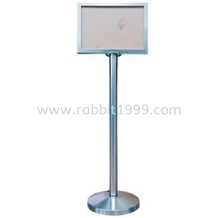 RABBIT STAINLESS STEEL A3 SIGNBOARD STAND - horizontal