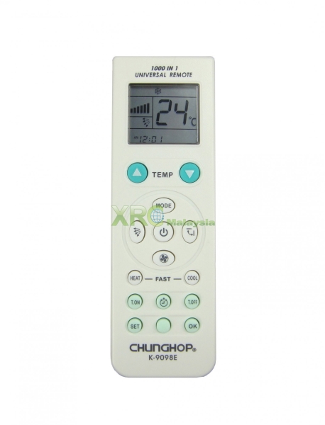 K-9098E CHUNGHOP UNIVERSAL MULTI AIR CONDITIONING REMOTE CONTROL  CHUNGHOP AIR CON REMOTE CONTROL Johor Bahru (JB), Malaysia Manufacturer, Supplier | XET Sales & Services Sdn Bhd