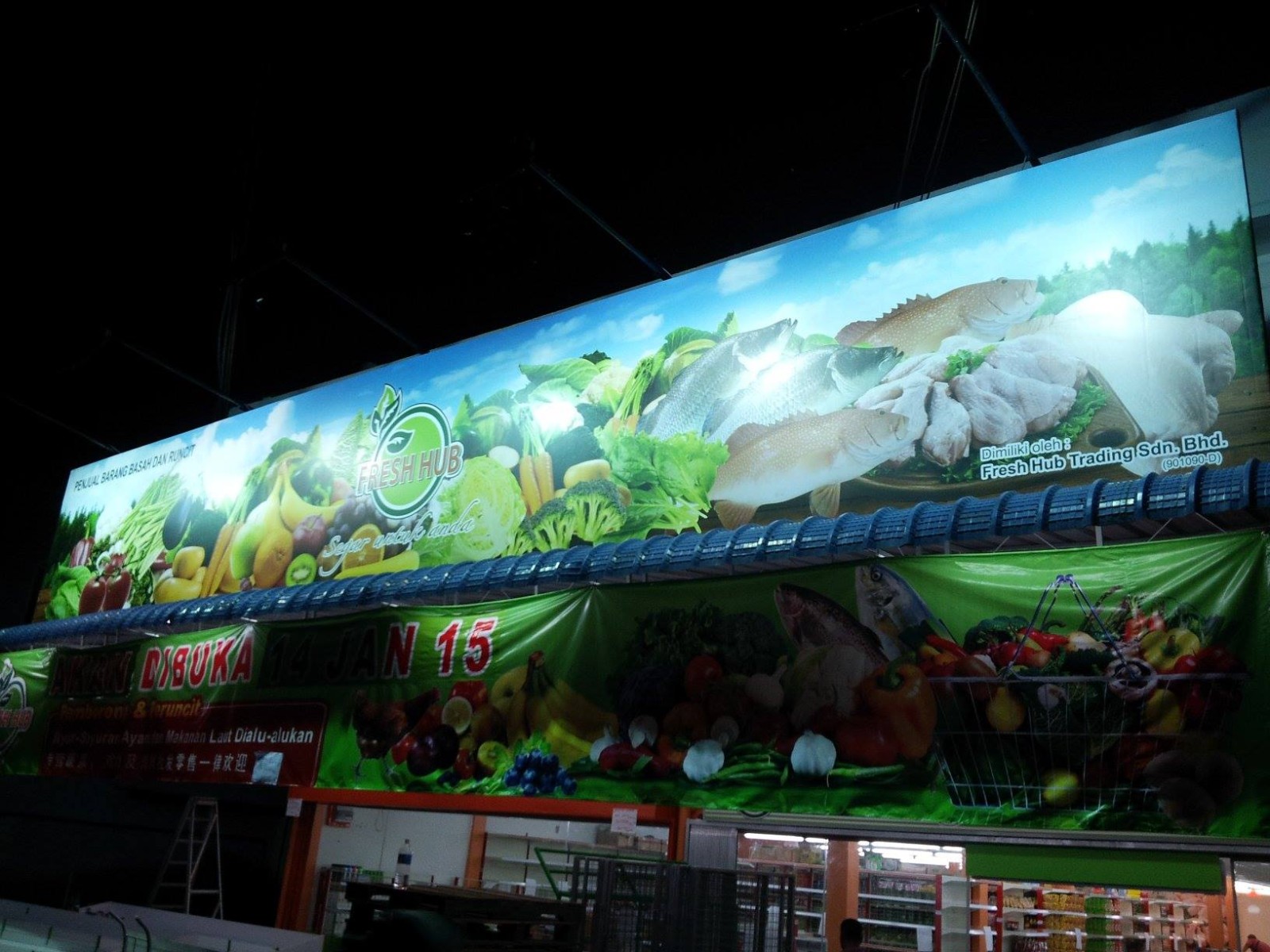 Fresh Hub Light Box Signboard