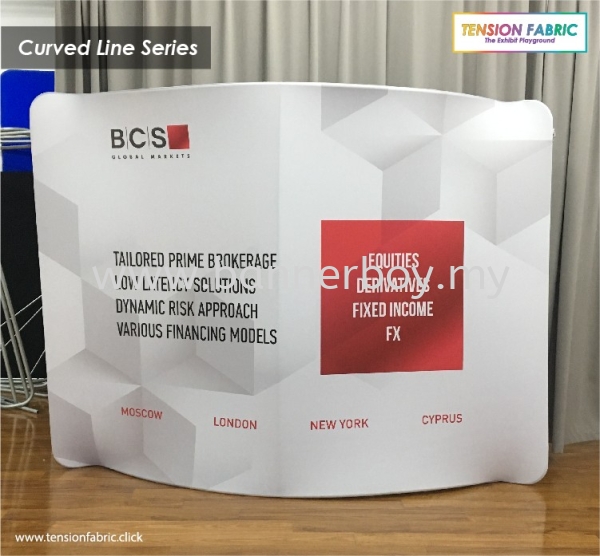 Tension Fabric Curved Line Series Tension Fabric Display Solutions Selangor, Kuala Lumpur (KL), Malaysia, Seri Kembangan Service, Supplier, Supply, Supplies | Ted Print Sdn Bhd