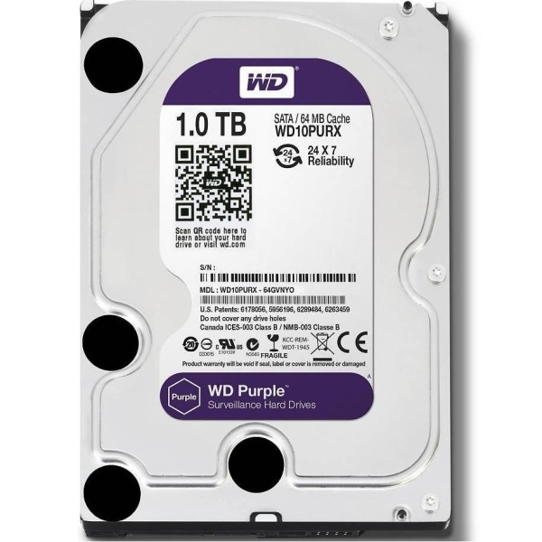 WD 3.5 Purple Surveillance 1TB.WD10PURZ WESTERN DIGITAL Network/ICT System Johor Bahru JB Malaysia Supplier, Supply, Install | ASIP ENGINEERING