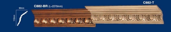 C882-T Colour Cornices Cornices and Cornice Corners Johor Bahru (JB), Malaysia, Singapore, Kuala Lumpur (KL), Selangor, Melaka, Perak, Pahang Supplier, Manufacturer, Supply, Supplies | KIONG GAY