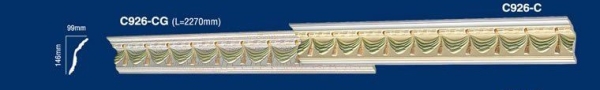 C926-C Colour Cornices Cornices and Cornice Corners Johor Bahru (JB), Malaysia, Singapore, Kuala Lumpur (KL), Selangor, Melaka, Perak, Pahang Supplier, Manufacturer, Supply, Supplies | KIONG GAY